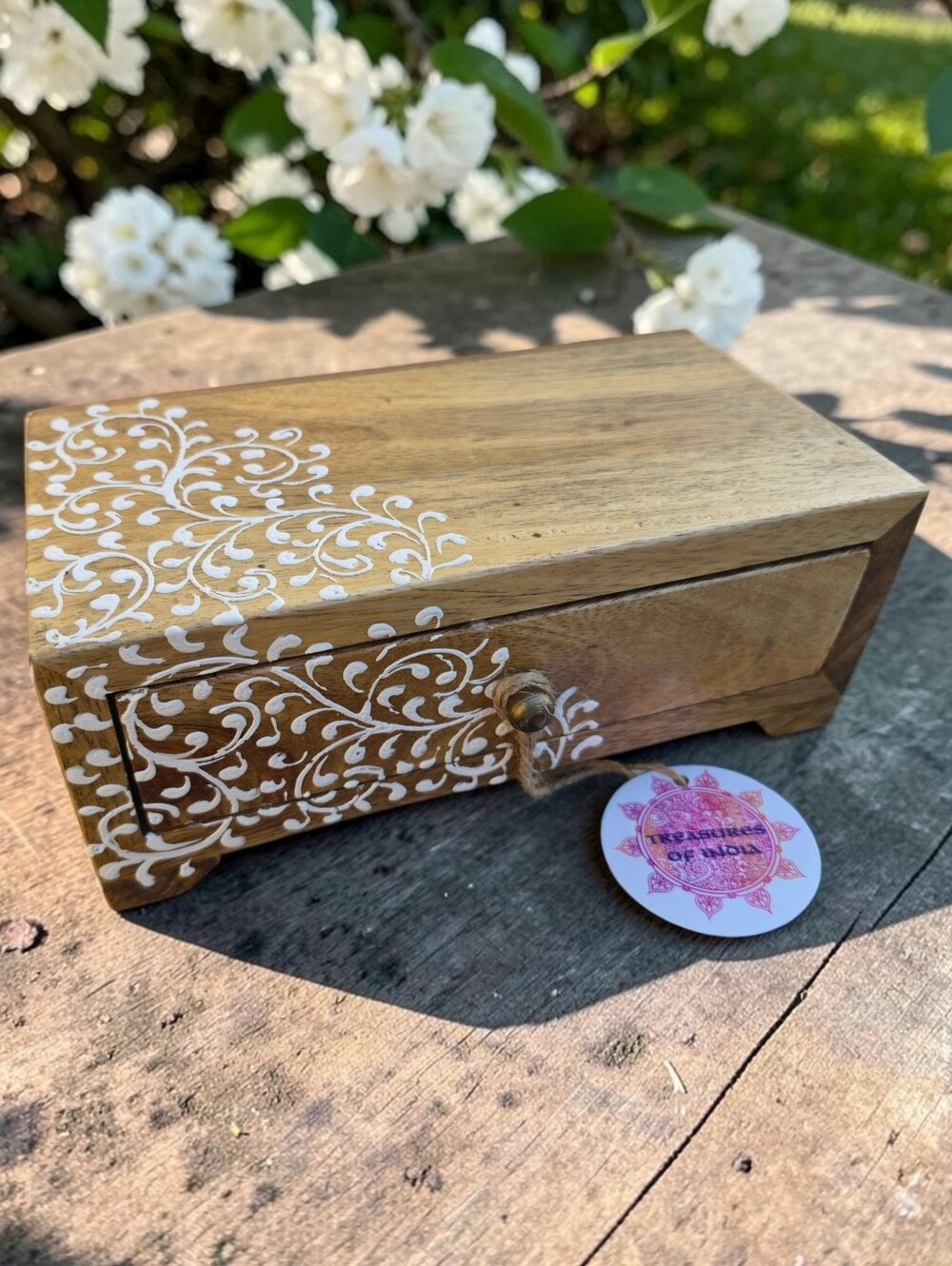 Treasures of India Handcrafted Wooden Box